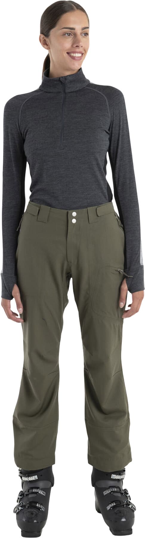 Product gallery image number 5 for product Merino 200 ZoneKnit Long Sleeve Half Zip Thermal Top - Women's