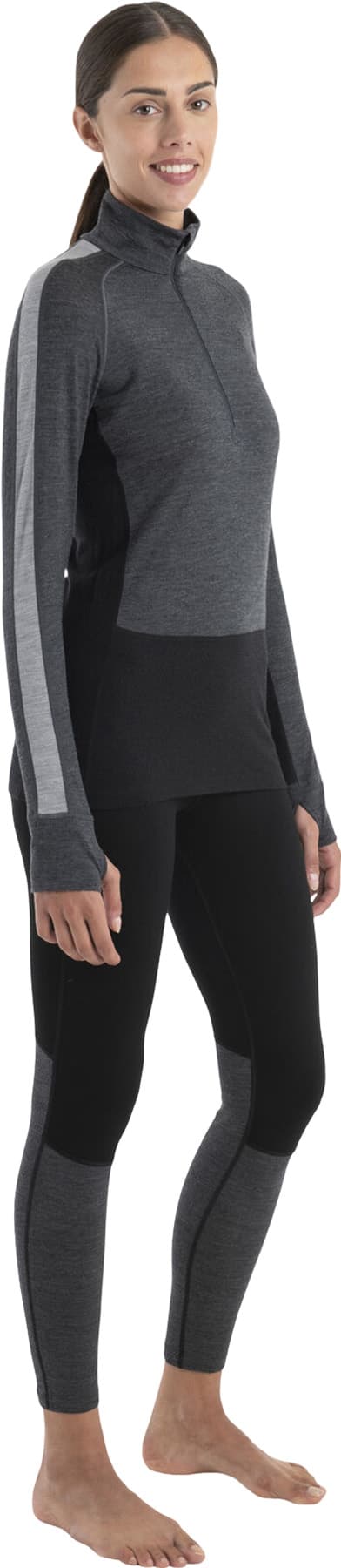 Product gallery image number 4 for product Merino 200 ZoneKnit Long Sleeve Half Zip Thermal Top - Women's