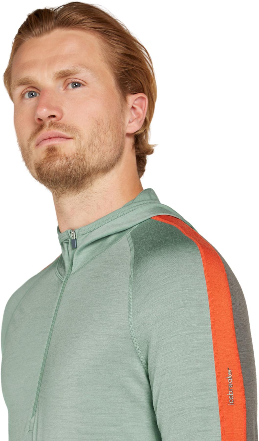 Product gallery image number 3 for product Merino 200 Sonebula Long Sleeve Half Zip Thermal Hoodie - Men's