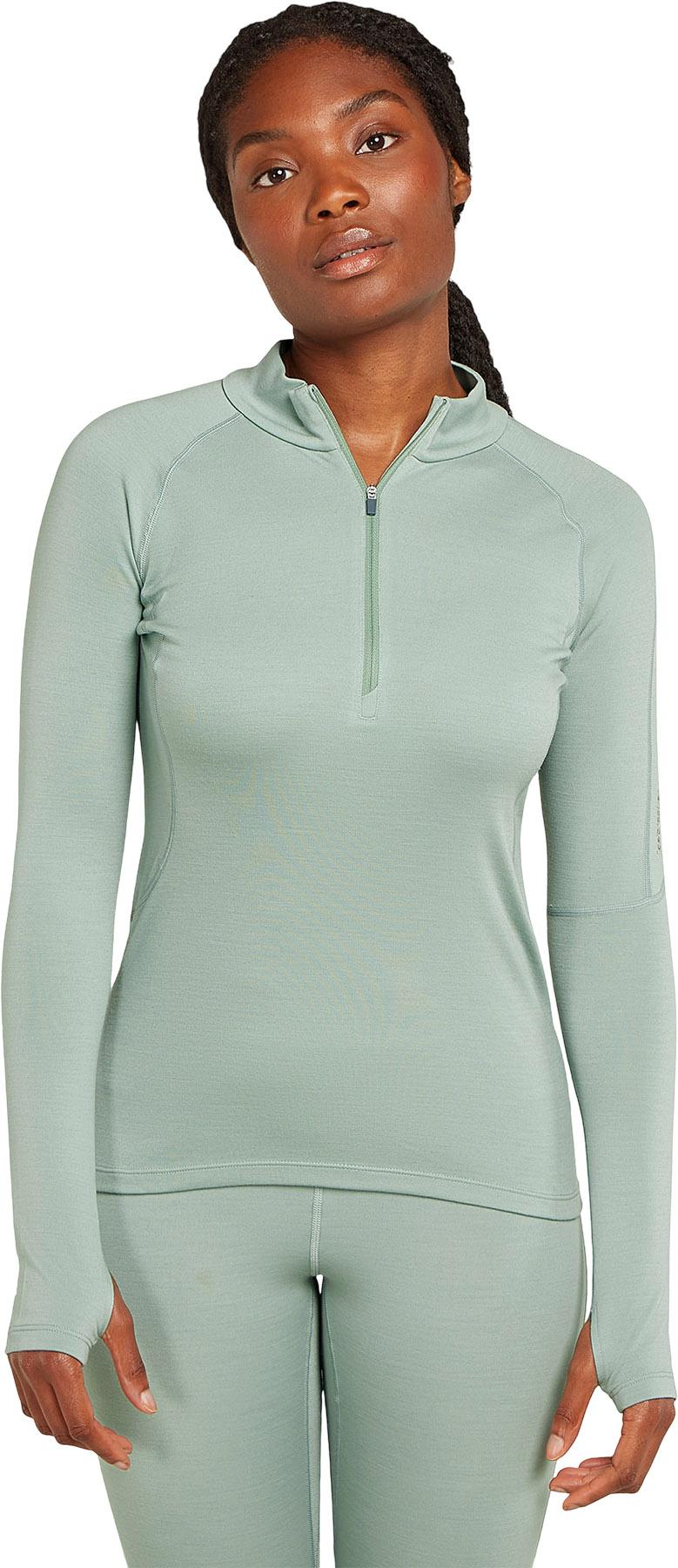 Product gallery image number 3 for product 300 MerinoFine Polar Long Sleeve Half Zip Thermal Top - Women's