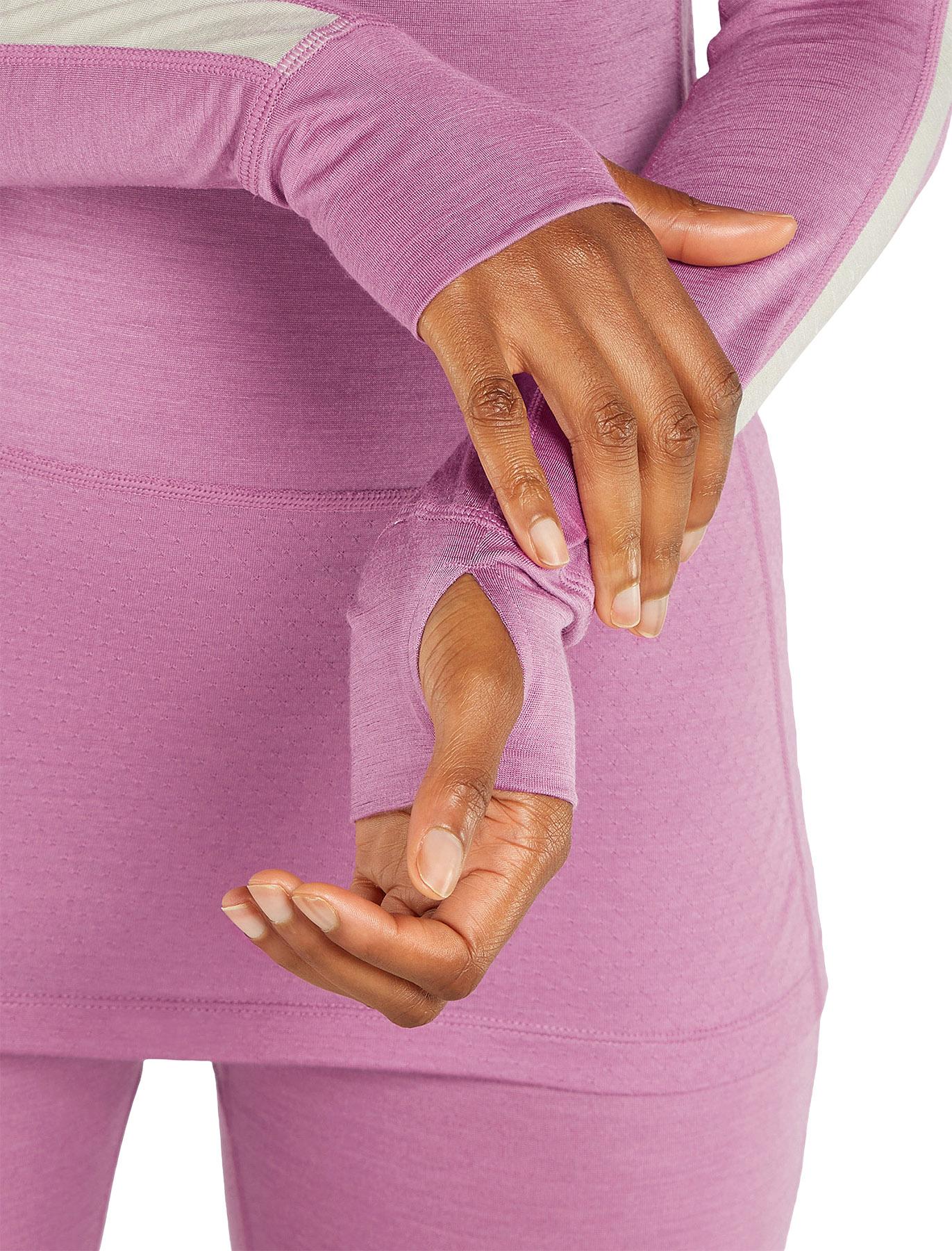 Product gallery image number 4 for product Merino Blend 125 ZoneKnit Long Sleeve Half Zip Thermal Top - Women's