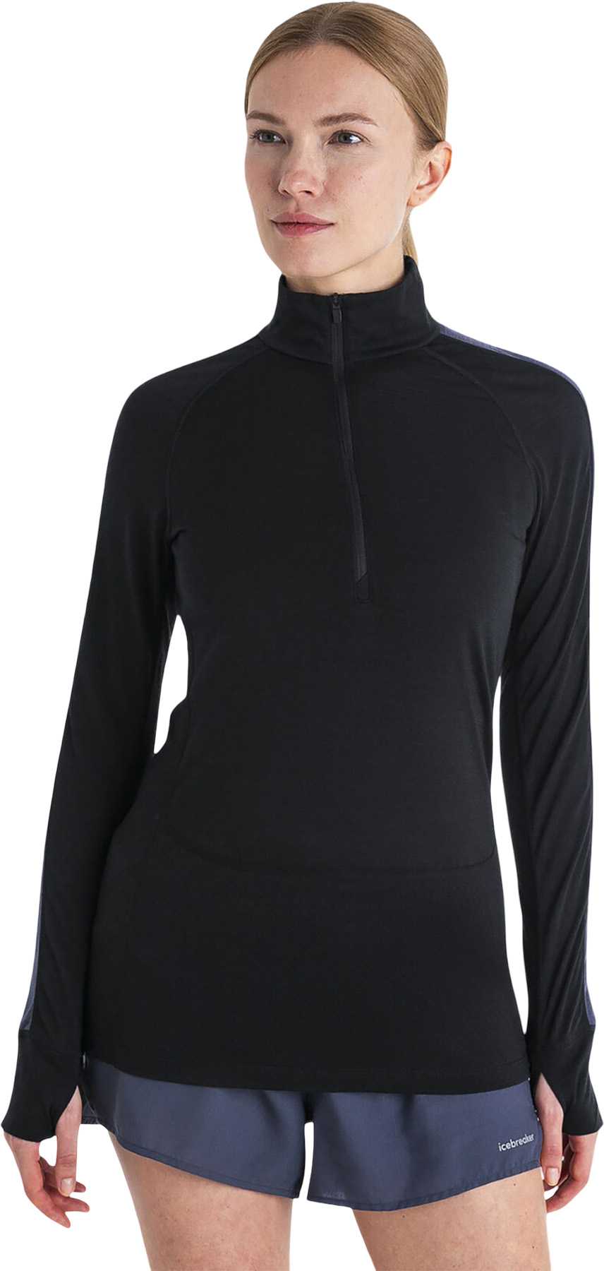 Image de produit pour Haut isotherme à manches longues et demi-glissière 125 ZoneKnit  en mélange de mérinos - Femme