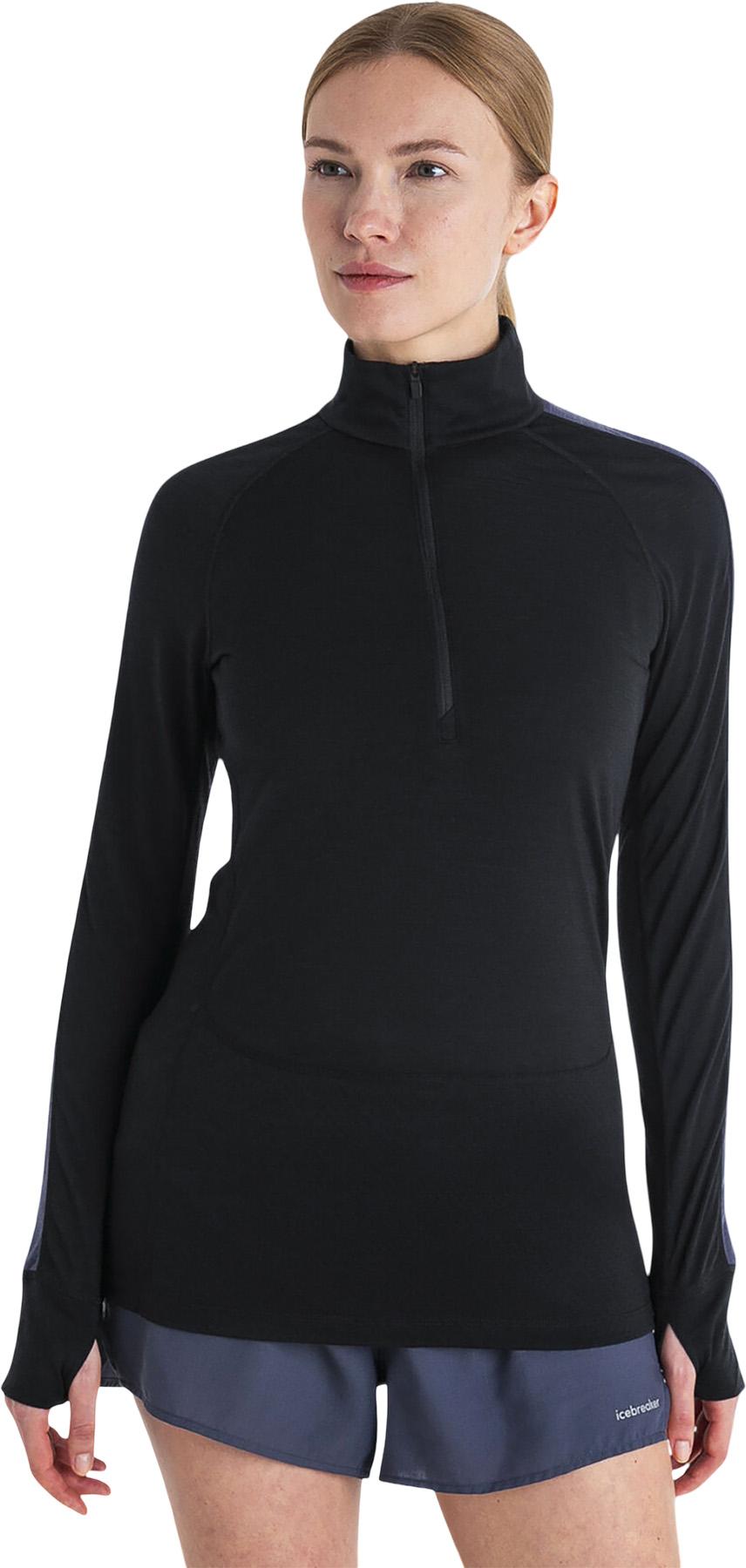 Product image for Haut isotherme à manches longues et demi-glissière 125 ZoneKnit  en mélange de mérinos - Femme