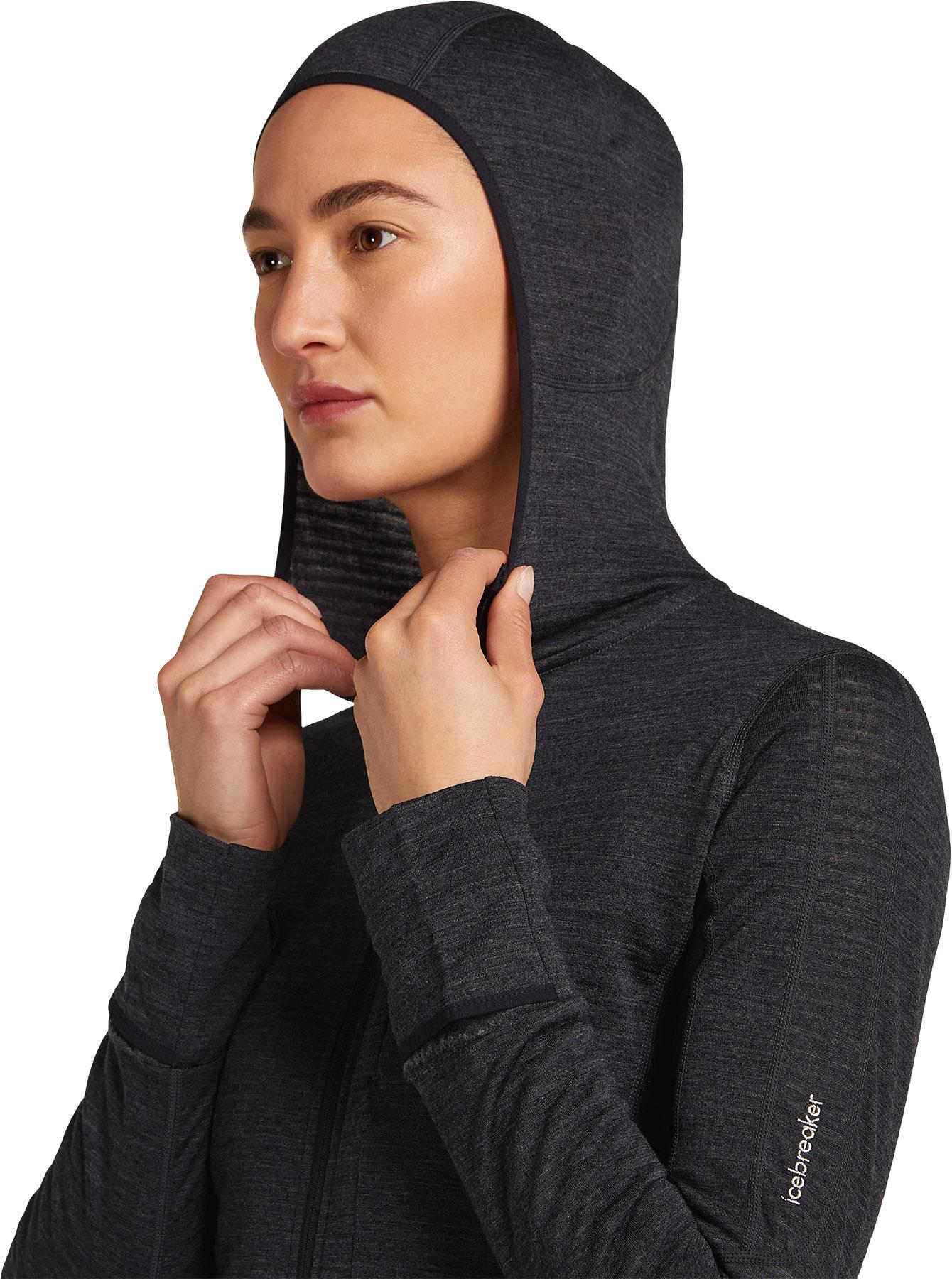 Product gallery image number 4 for product 200 RealFleece Descender Merino Blend Zip Hoodie - Women's