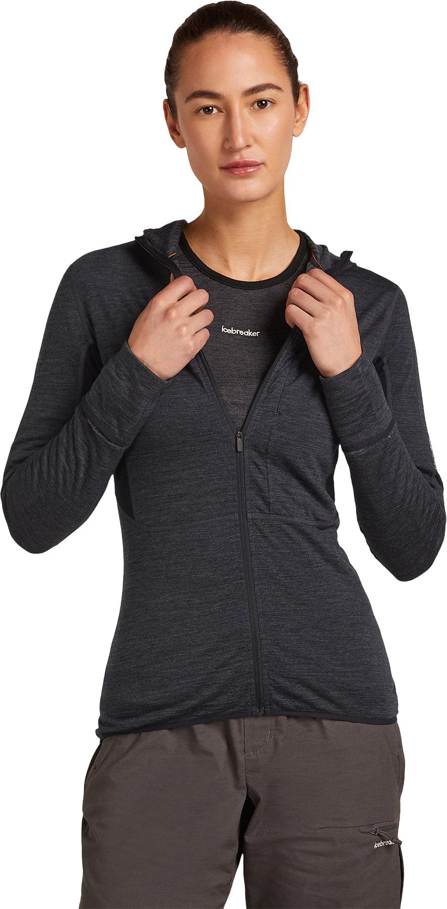 Product gallery image number 3 for product 200 RealFleece Descender Merino Blend Zip Hoodie - Women's
