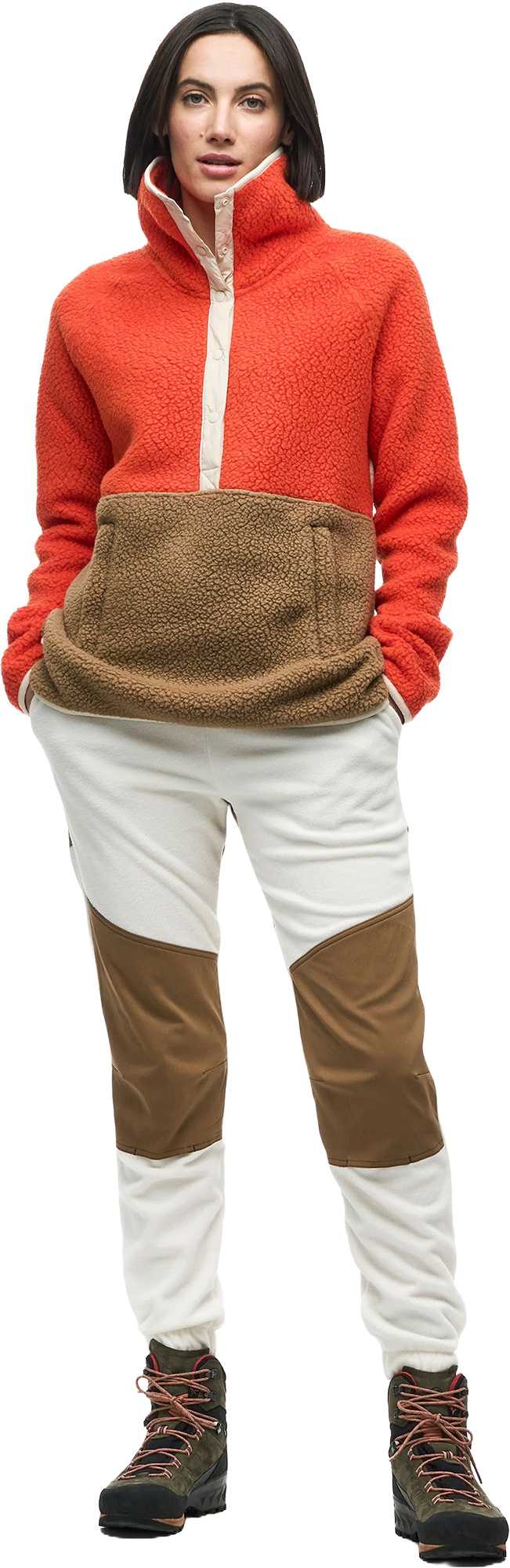 Image de produit pour Chandail en Sherpa à col boutonné Pecora - Femme