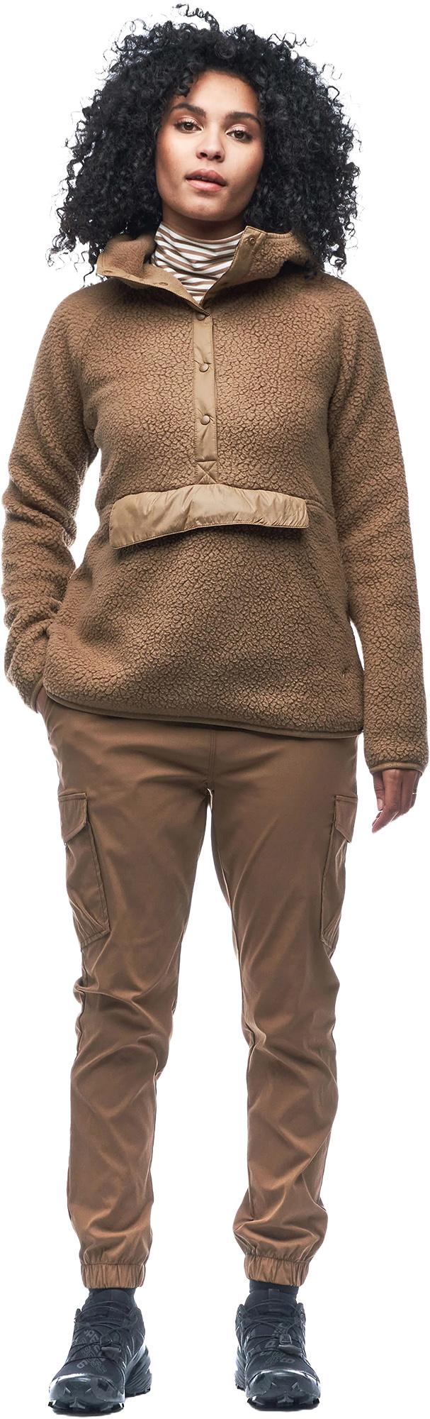 Product gallery image number 1 for product Pecora Button-Down Collar Sherpa Hoodie - Women's