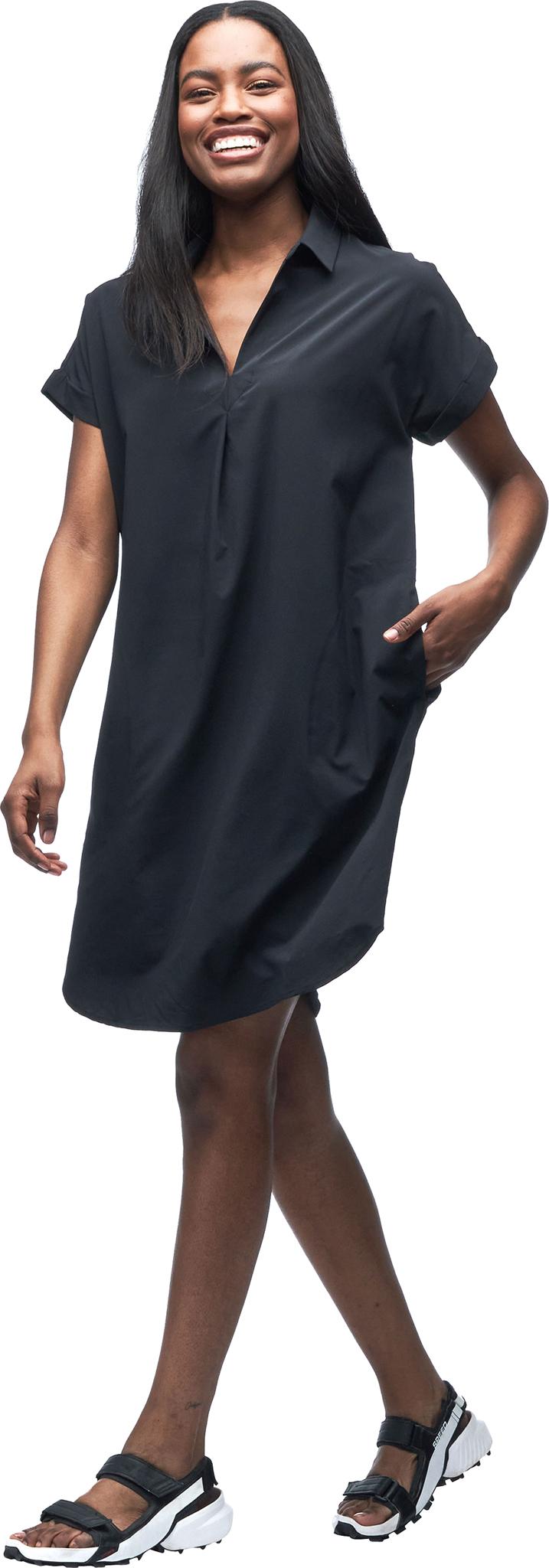 Product gallery image number 3 for product Frivol Knee Length Short Sleeve Shirt Dress - Women's