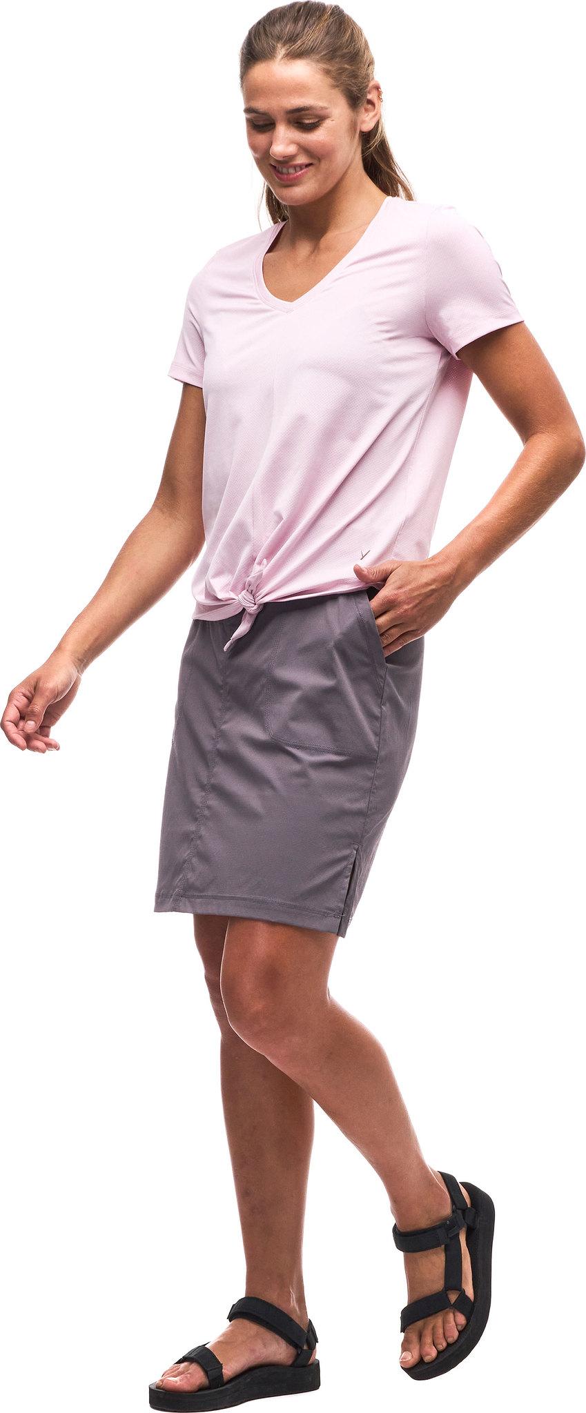 Numéro de l'image de la galerie de produits 3 pour le produit T-shirt à col en V et ourlet à nouer Diporto - Femme