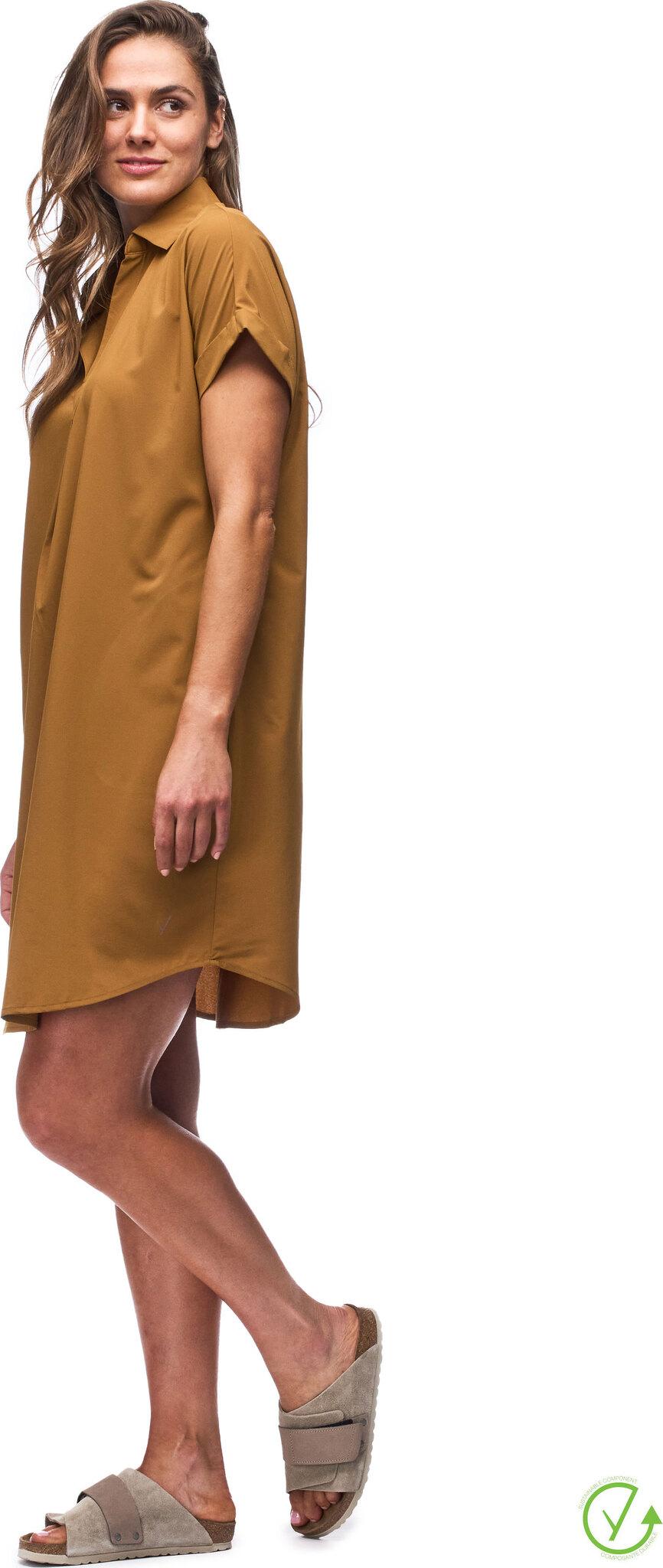 Product gallery image number 2 for product Frivol Knee Length Short Sleeve Shirt Dress - Women's