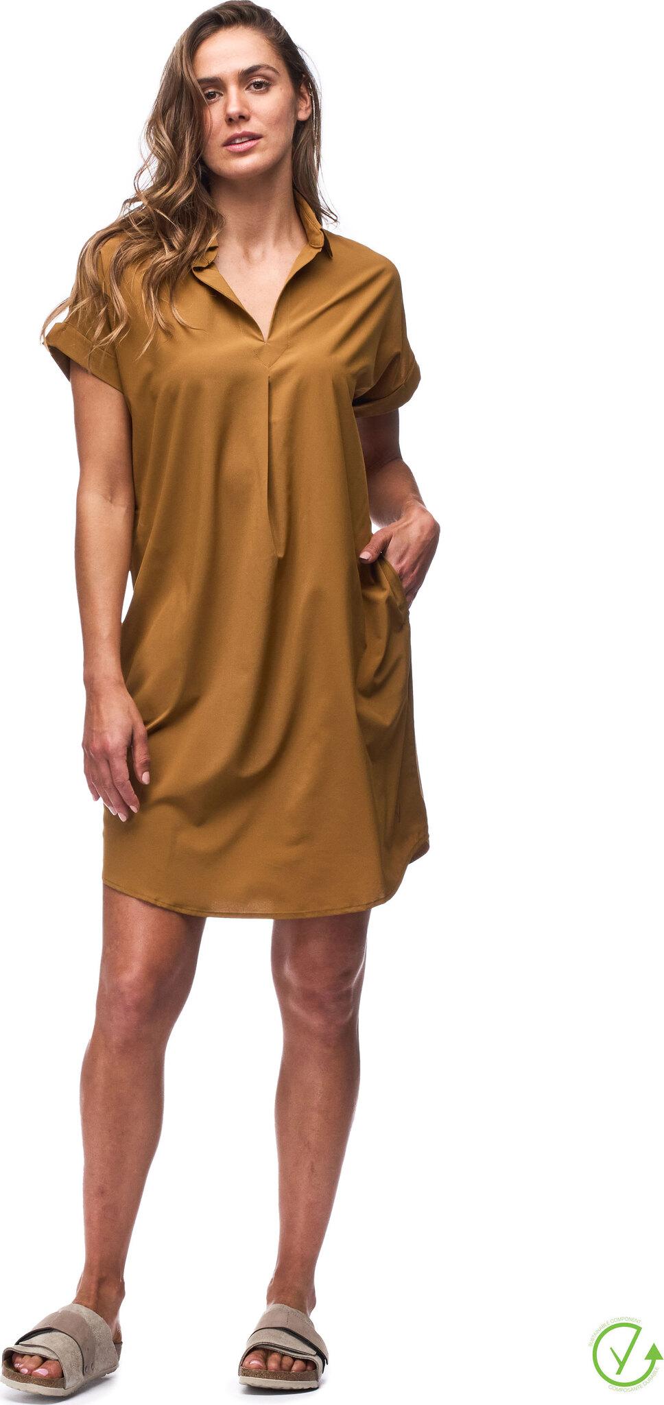 Product gallery image number 1 for product Frivol Knee Length Short Sleeve Shirt Dress - Women's