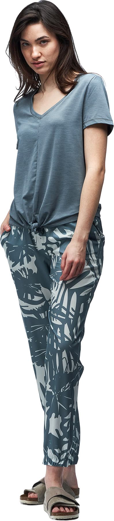 Numéro de l'image de la galerie de produits 4 pour le produit Pantalon jogging taille régulière Lastik - Femme
