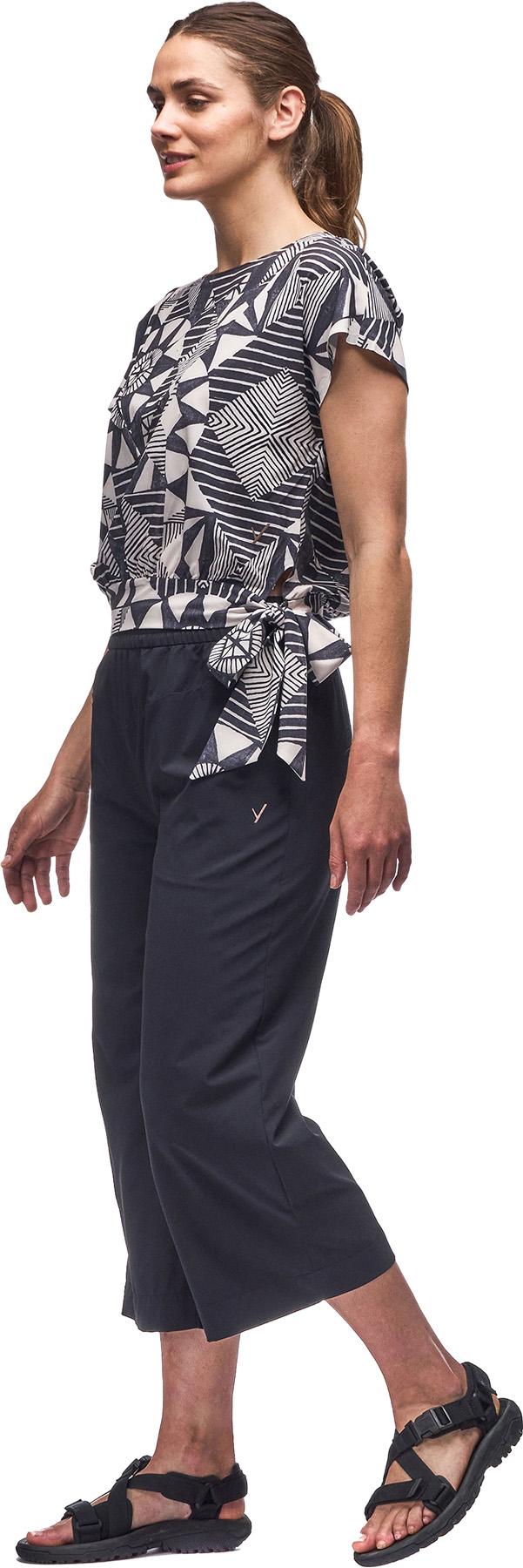 Numéro de l'image de la galerie de produits 2 pour le produit Pantalon écourté à jambe large coupe ample taille régulière Epesi II - Femme