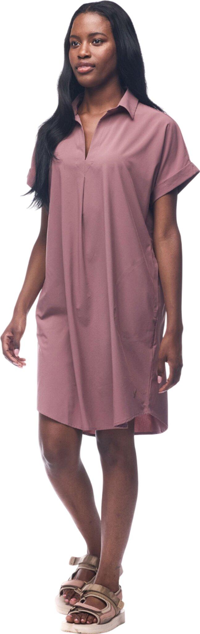 Product gallery image number 2 for product Frivol Knee Length Short Sleeve Shirt Dress - Women's