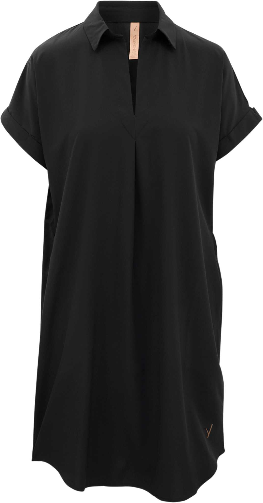 Image de produit pour Robe chemise à manches courtes longueur genou Frivol - Femme