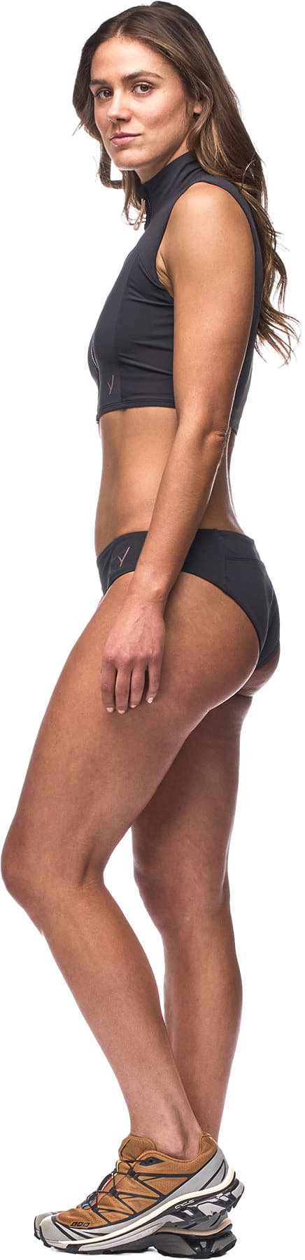 Numéro de l'image de la galerie de produits 3 pour le produit Haut de bain débardeur écourté à glissière pleine longueur Tuffo - Femme