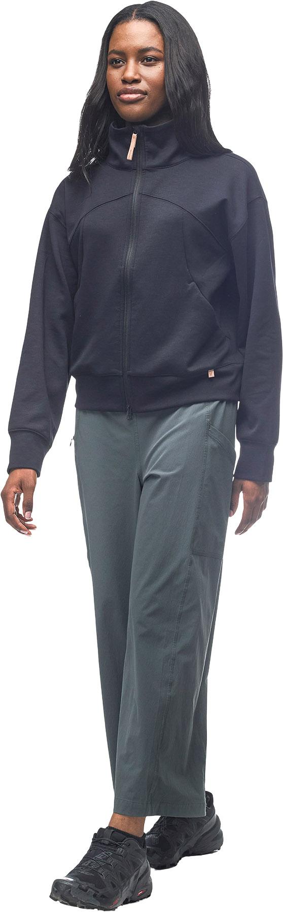 Product gallery image number 3 for product Chandail en molleton à glissière pleine longueur Calido - Femme