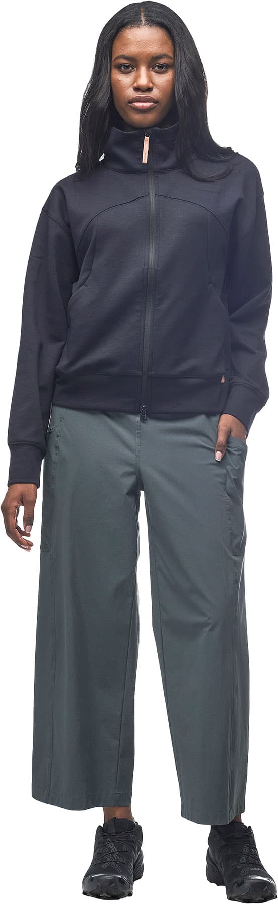 Product image for Chandail en molleton à glissière pleine longueur Calido - Femme