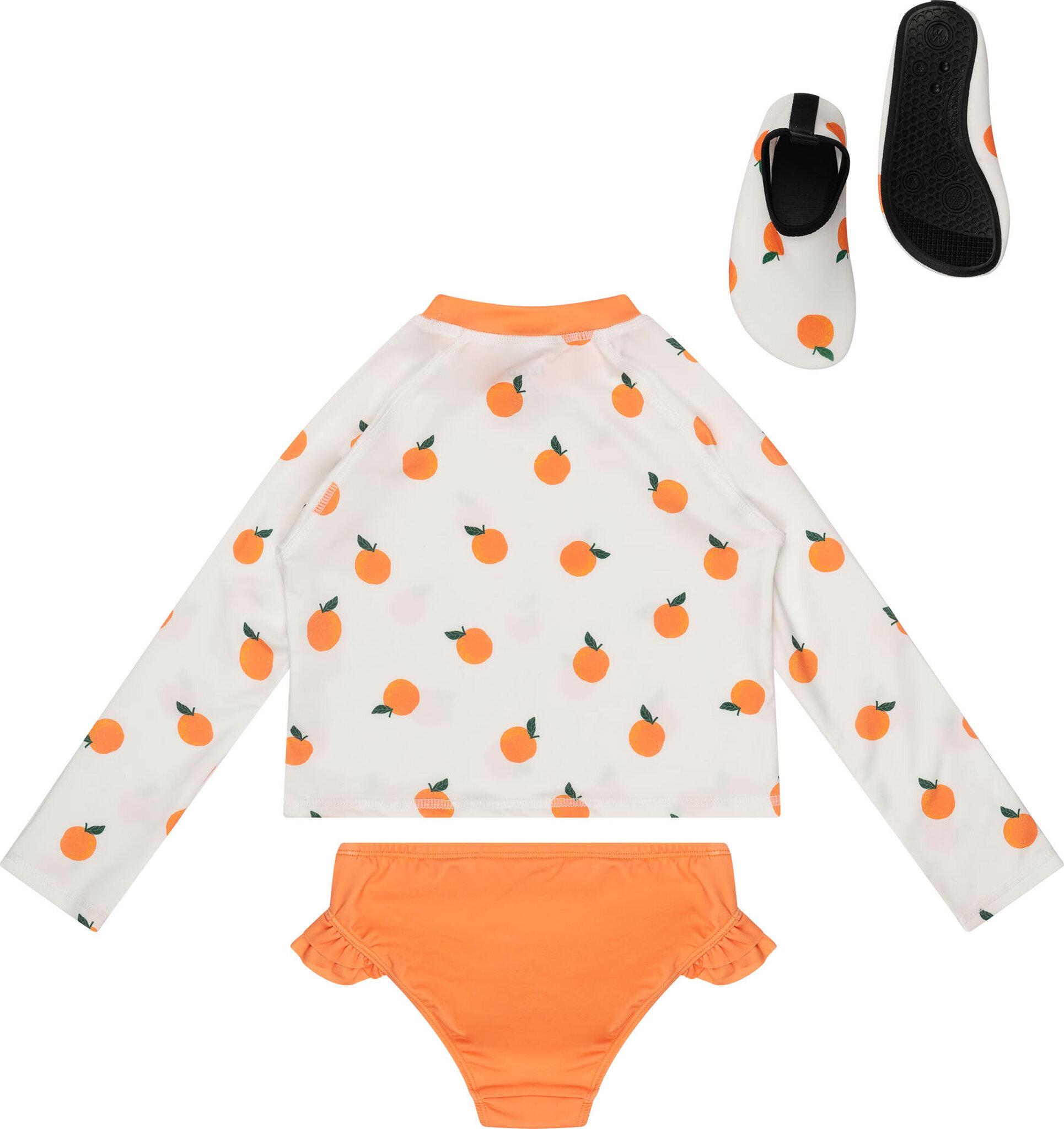 Numéro de l'image de la galerie de produits 2 pour le produit Ensemble maillot de surf 3 pièces à imprimé agrumes - Fille