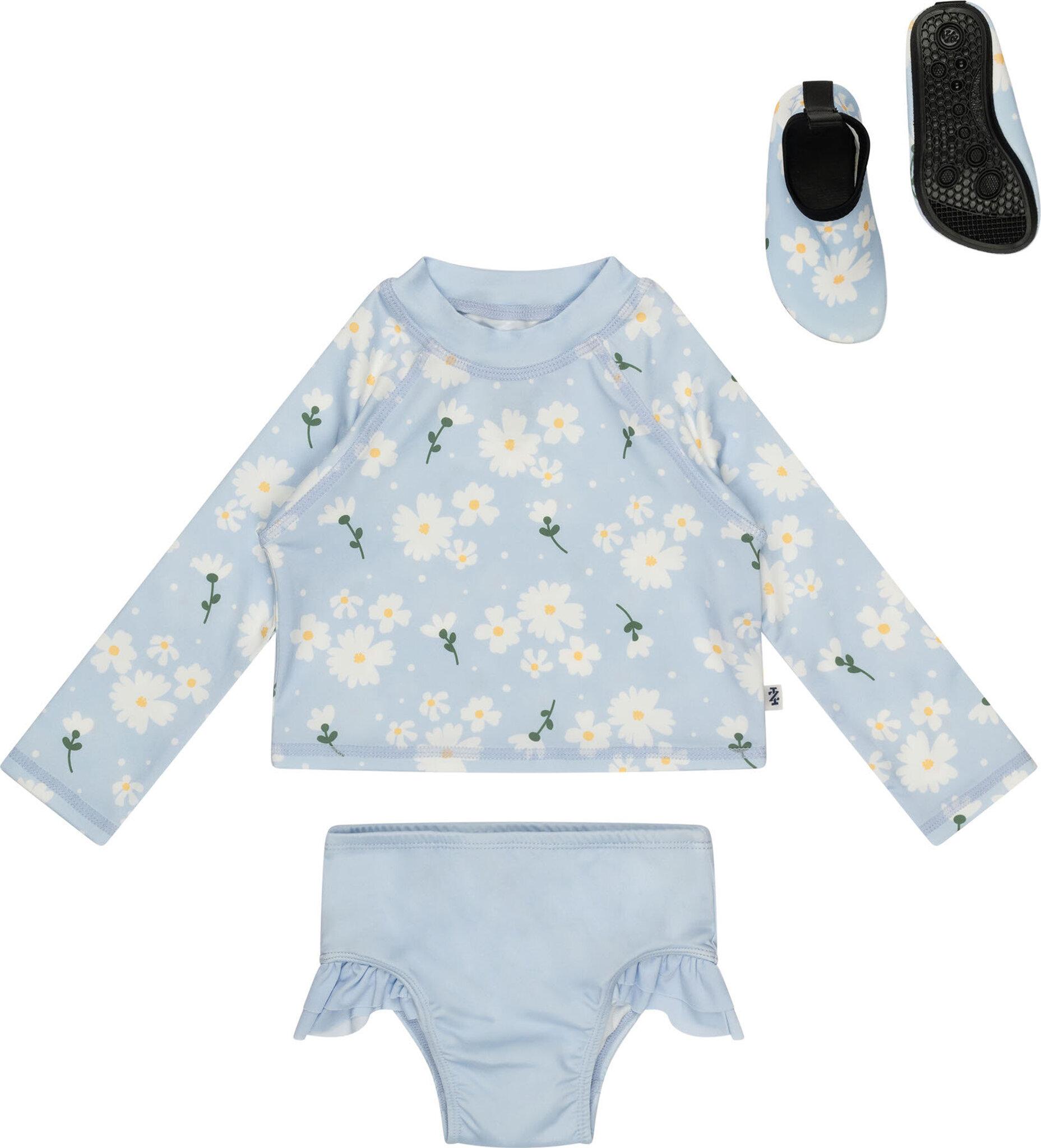 Image de produit pour Ensemble maillot de surf 3 pièces à imprimé agrumes - Fille