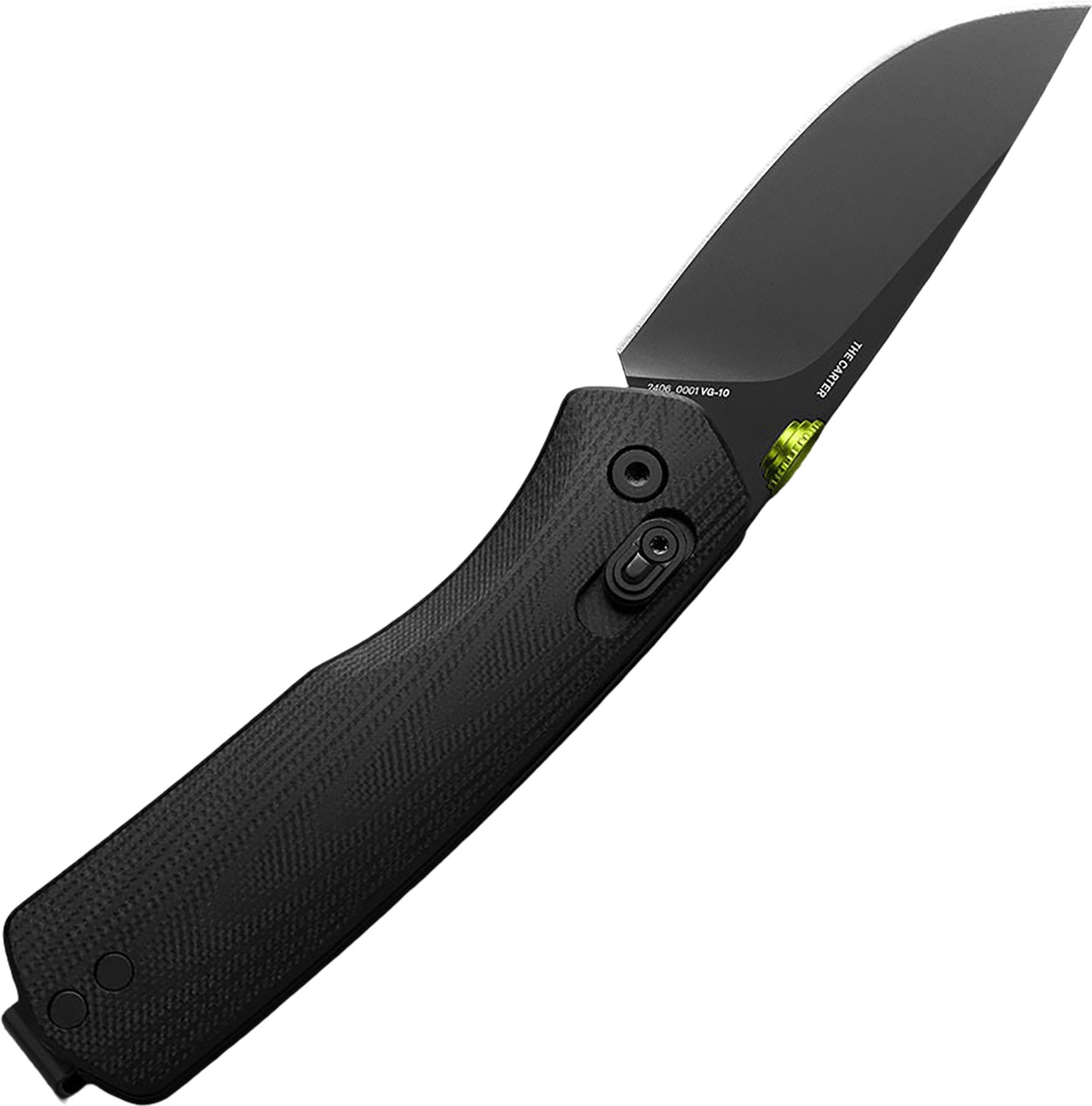 Product gallery image number 2 for product The Carter Knife G10 Black