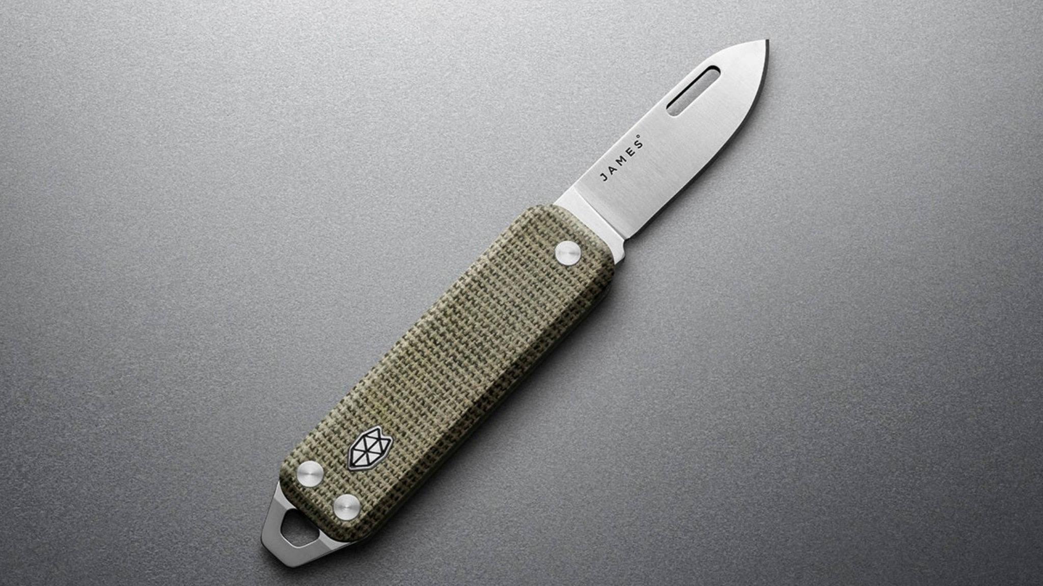 Product gallery image number 2 for product The Elko Stainless and Micarta Blade Knife