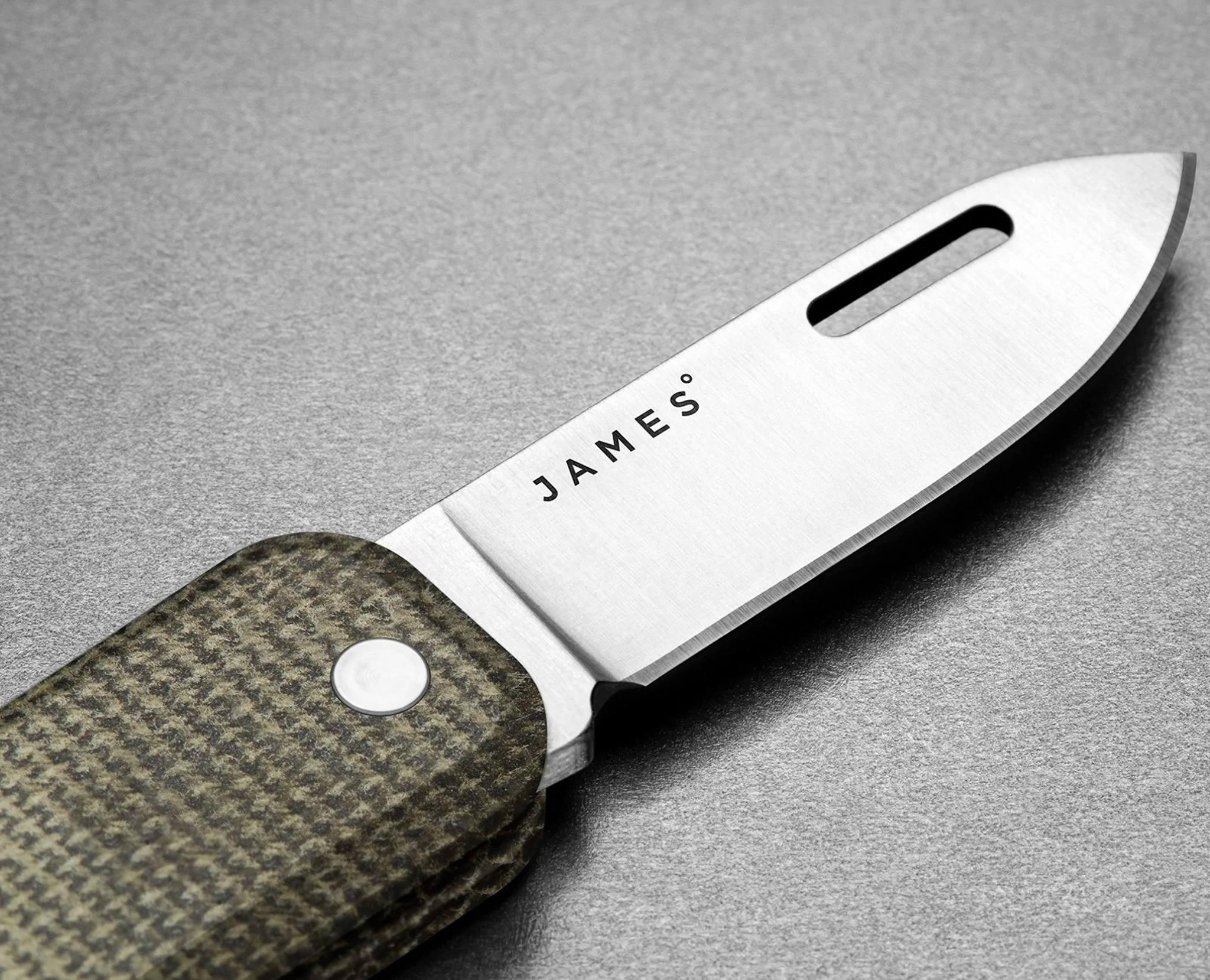 Product gallery image number 3 for product The Elko Stainless and Micarta Blade Knife