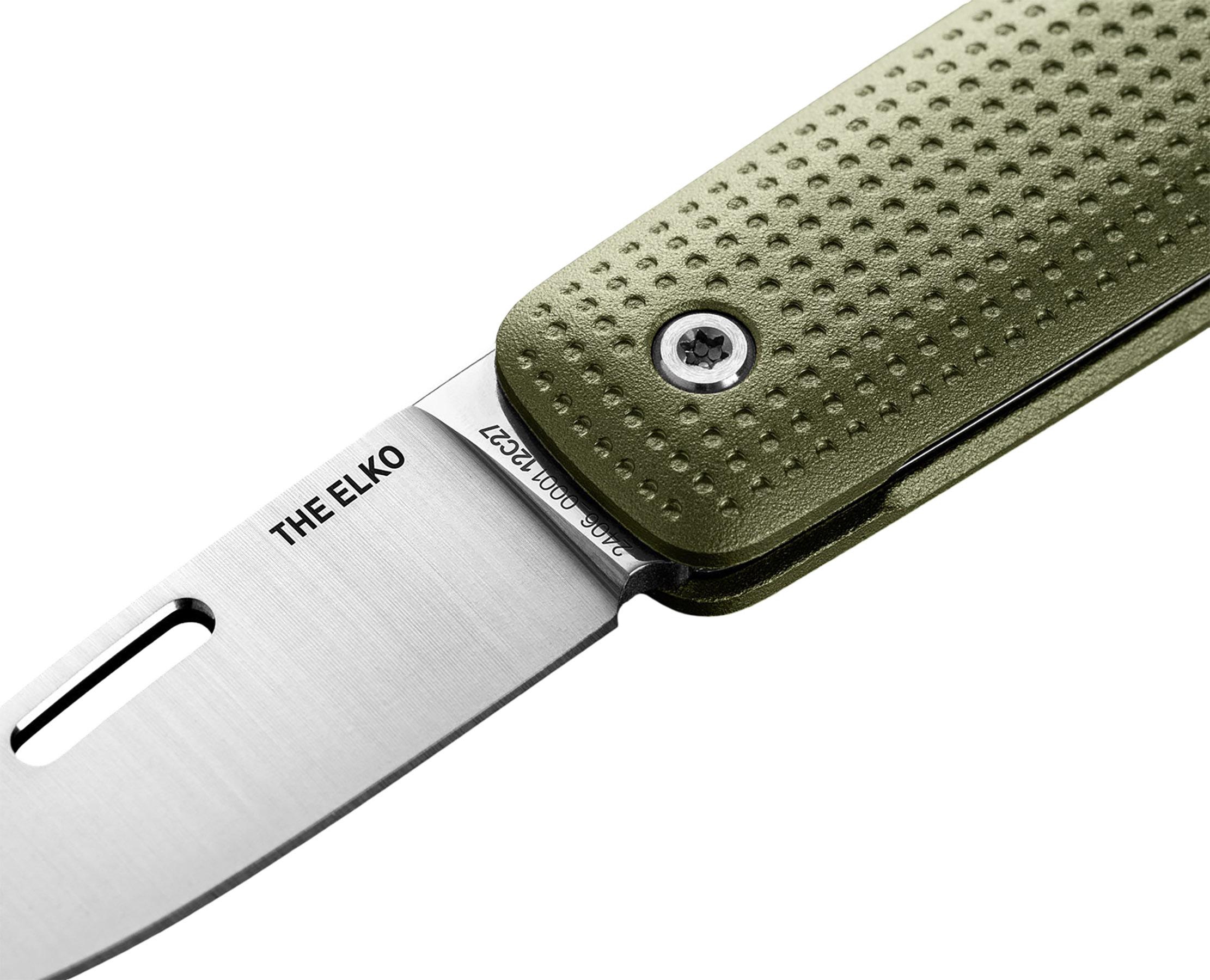 Product gallery image number 5 for product The Elko Stainless and Micarta Blade Knife