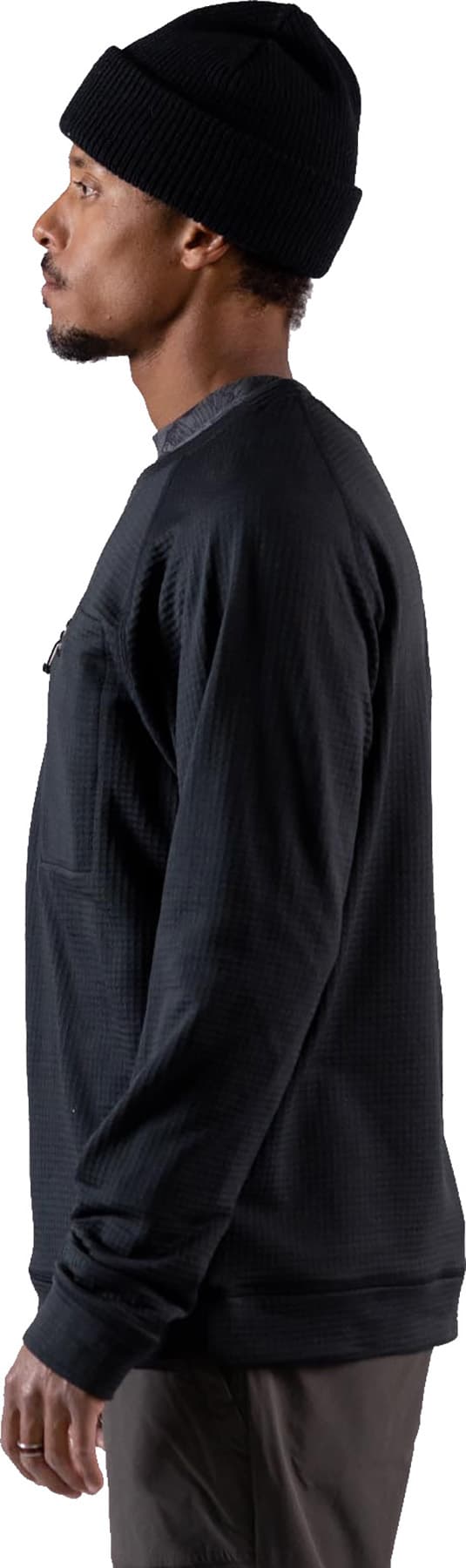 Numéro de l'image de la galerie de produits 2 pour le produit Chandail à col rond en molleton recyclé à grille Flagship - Homme