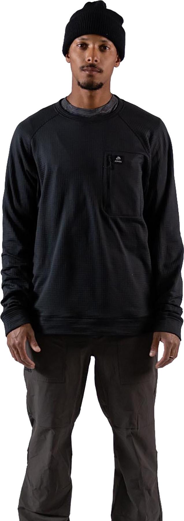 Numéro de l'image de la galerie de produits 4 pour le produit Chandail à col rond en molleton recyclé à grille Flagship - Homme
