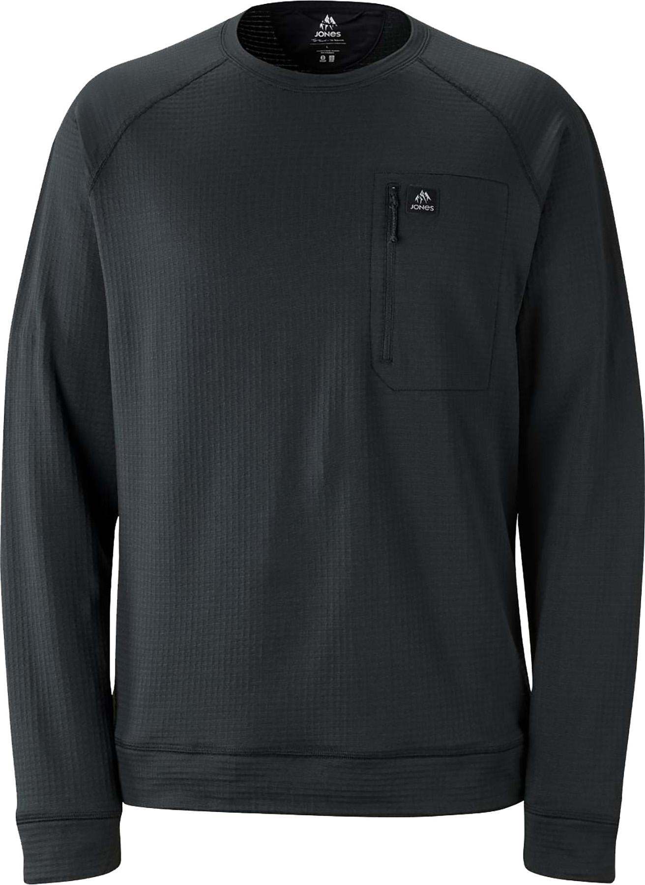 Image de produit pour Chandail à col rond en molleton recyclé à grille Flagship - Homme