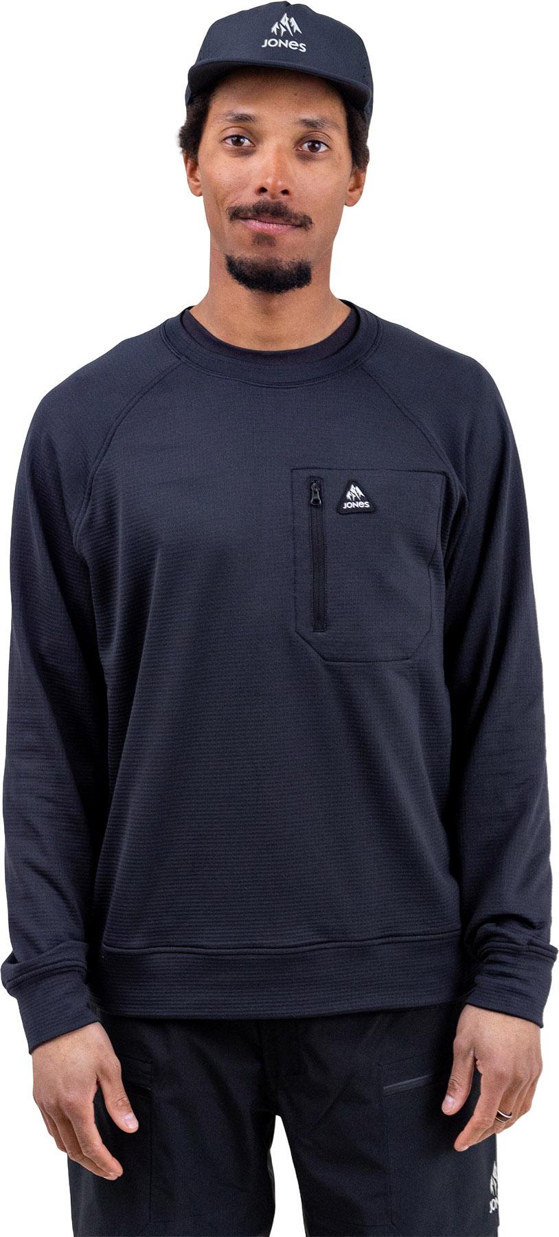 Product gallery image number 3 for product Flagship Recycled Grid Crew Neck Fleece Pullover - Men's