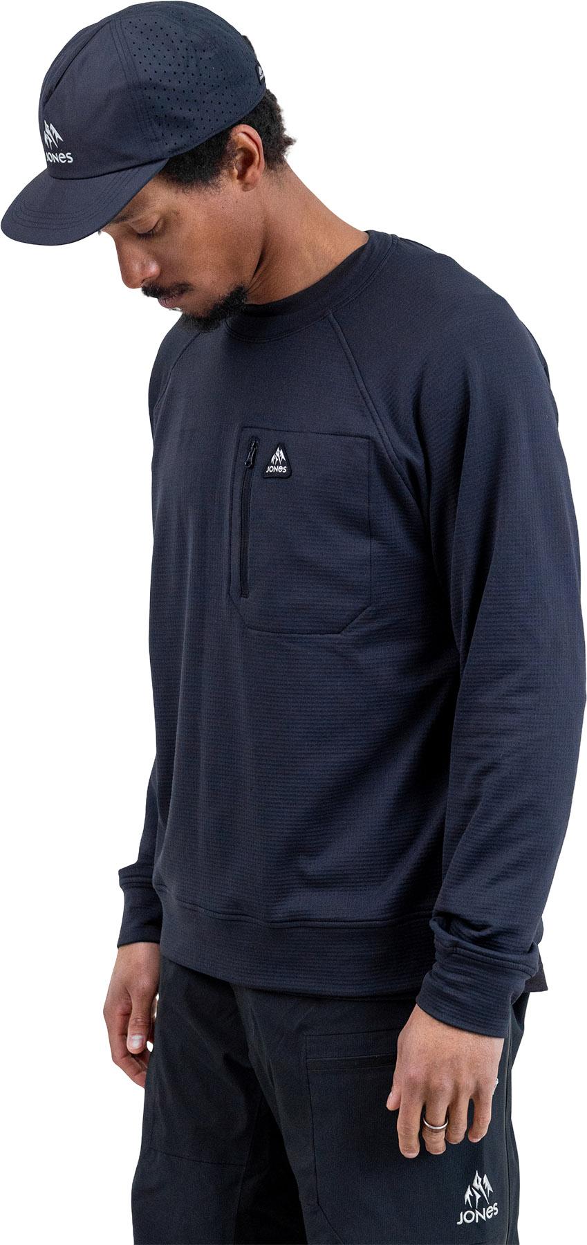 Product gallery image number 4 for product Flagship Recycled Grid Crew Neck Fleece Pullover - Men's