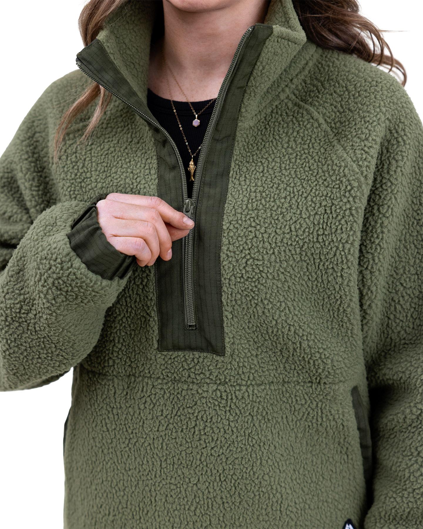 Product gallery image number 3 for product Campfire Recycled Sherpa Fleece Pullover - Women's