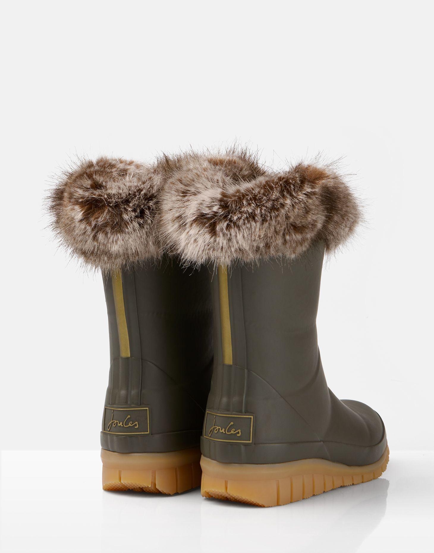 Product gallery image number 3 for product Chilton Winter Wellies With Faux Fur Cuff - Girl's