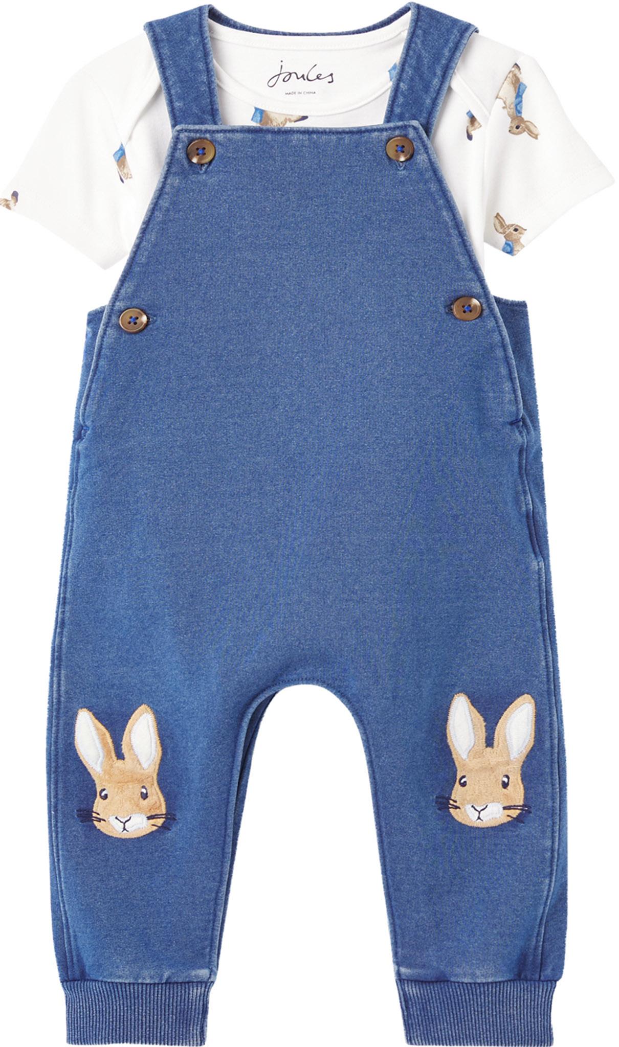 Product gallery image number 1 for product Peter Rabbit Wilbur Organically Grown Cotton Dungarees Set - Baby Boys