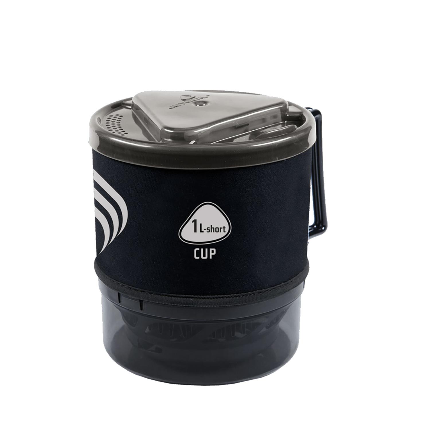 Product gallery image number 1 for product 1L FluxRing Short Aluminium Spare Cup carbon