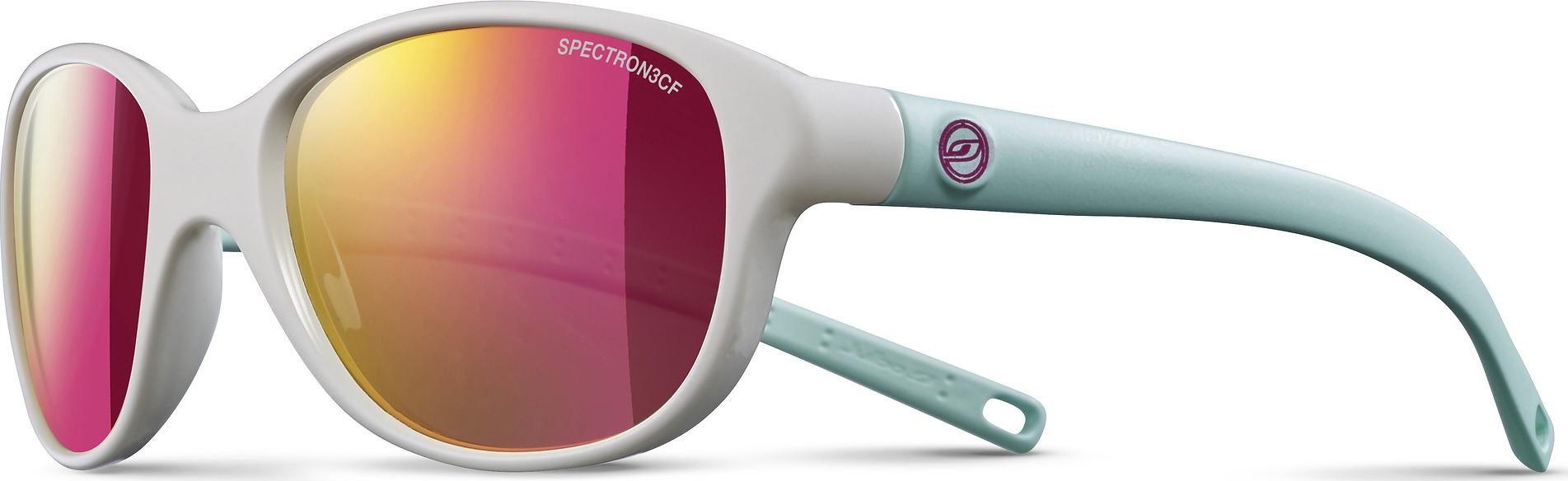 Product gallery image number 1 for product Romy Sunglasses - Shiny White-Mat Pastel Blue - Spectron 3CF Brown Lens