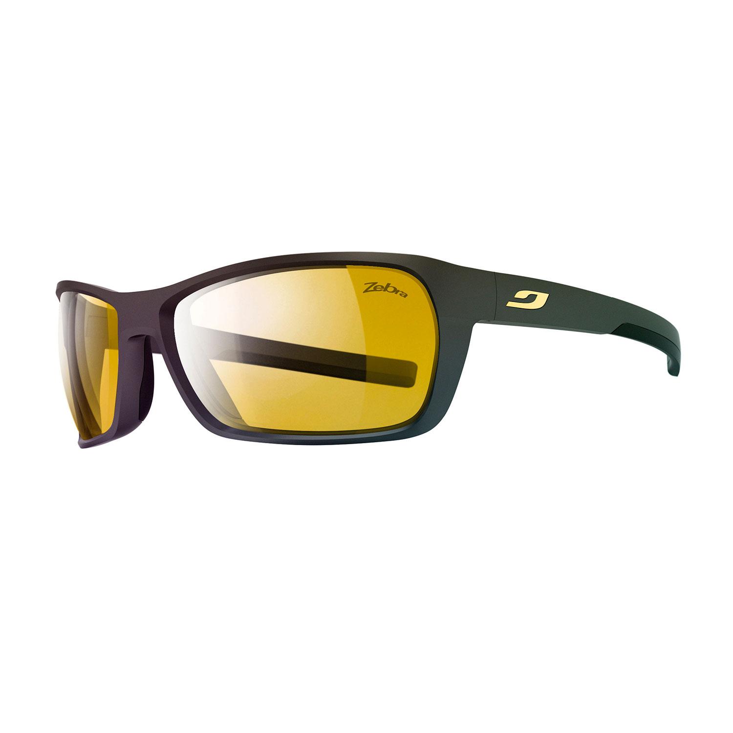 Product gallery image number 1 for product Blast Sunglasses - Mat Black - Black - Zebra - Yellow - Brown Lens