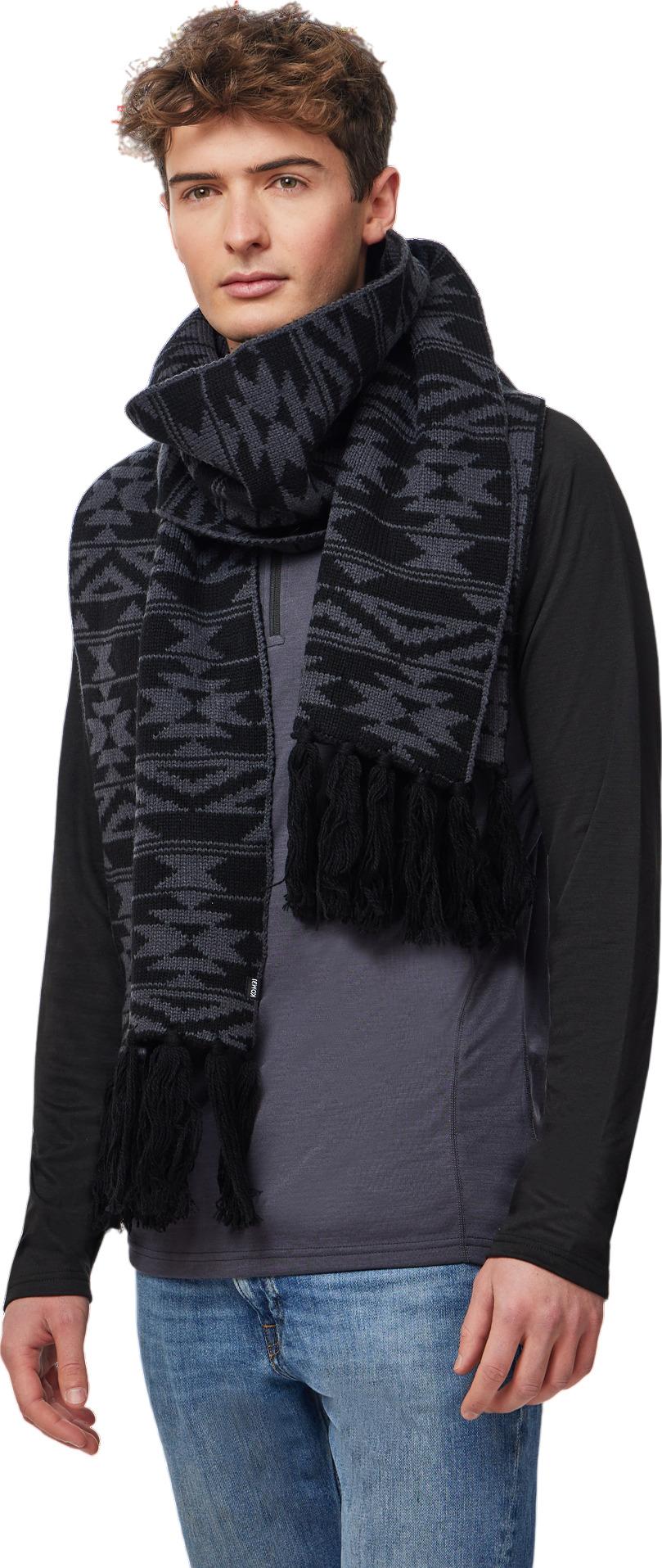 Numéro de l'image de la galerie de produits 2 pour le produit Foulard à franges en mélange de laine Knitty - Unisexe