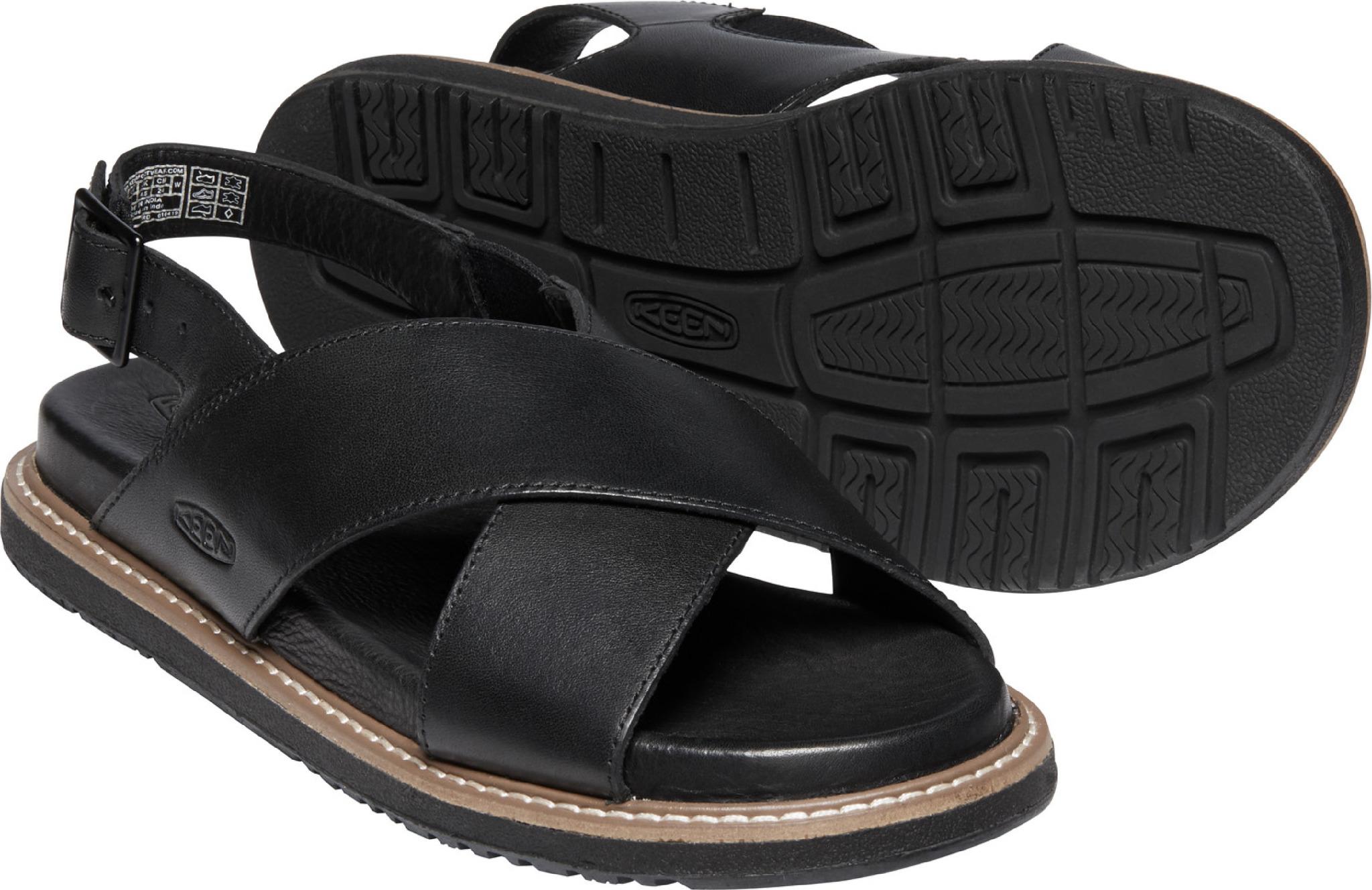 Product gallery image number 4 for product Lana Cross Strap Leather Sandals - Women's