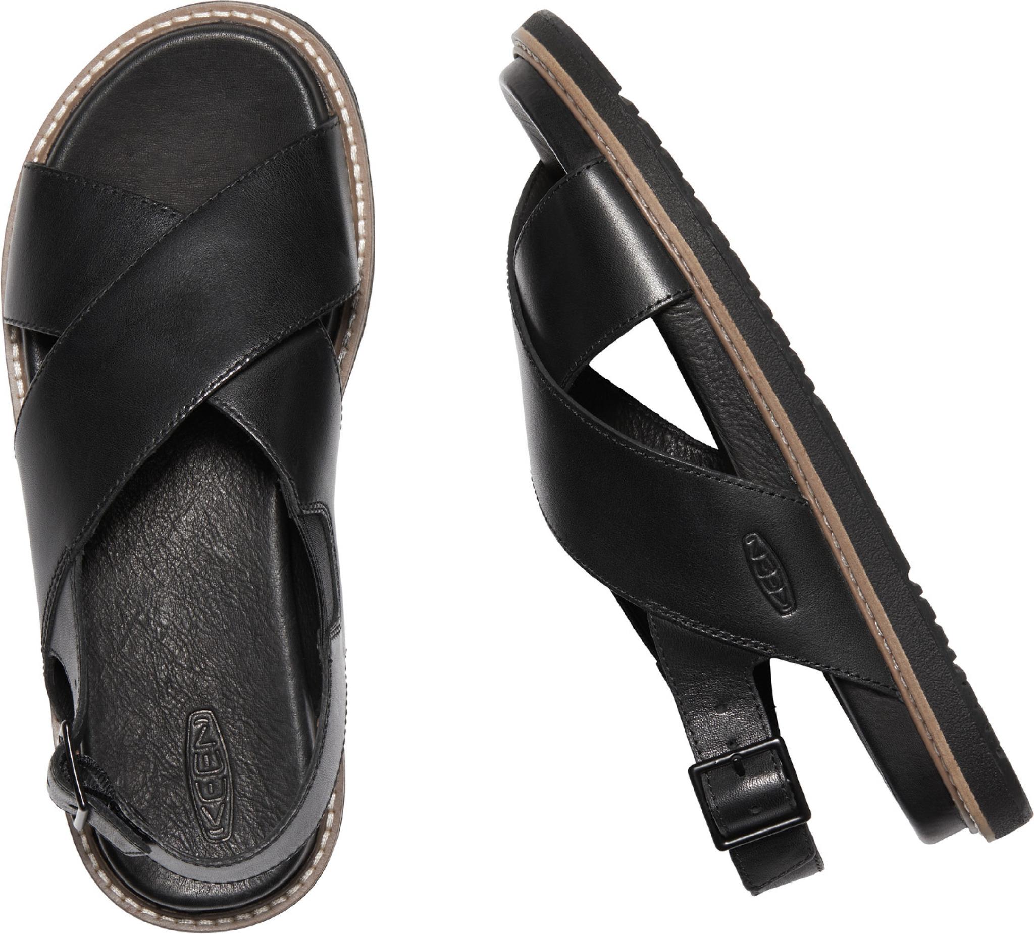 Product gallery image number 5 for product Lana Cross Strap Leather Sandals - Women's