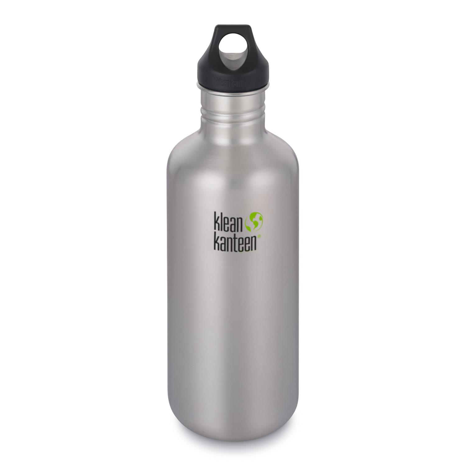 Product gallery image number 1 for product Classic Stainless Steel Bottle with Loop Cap - 40 Oz
