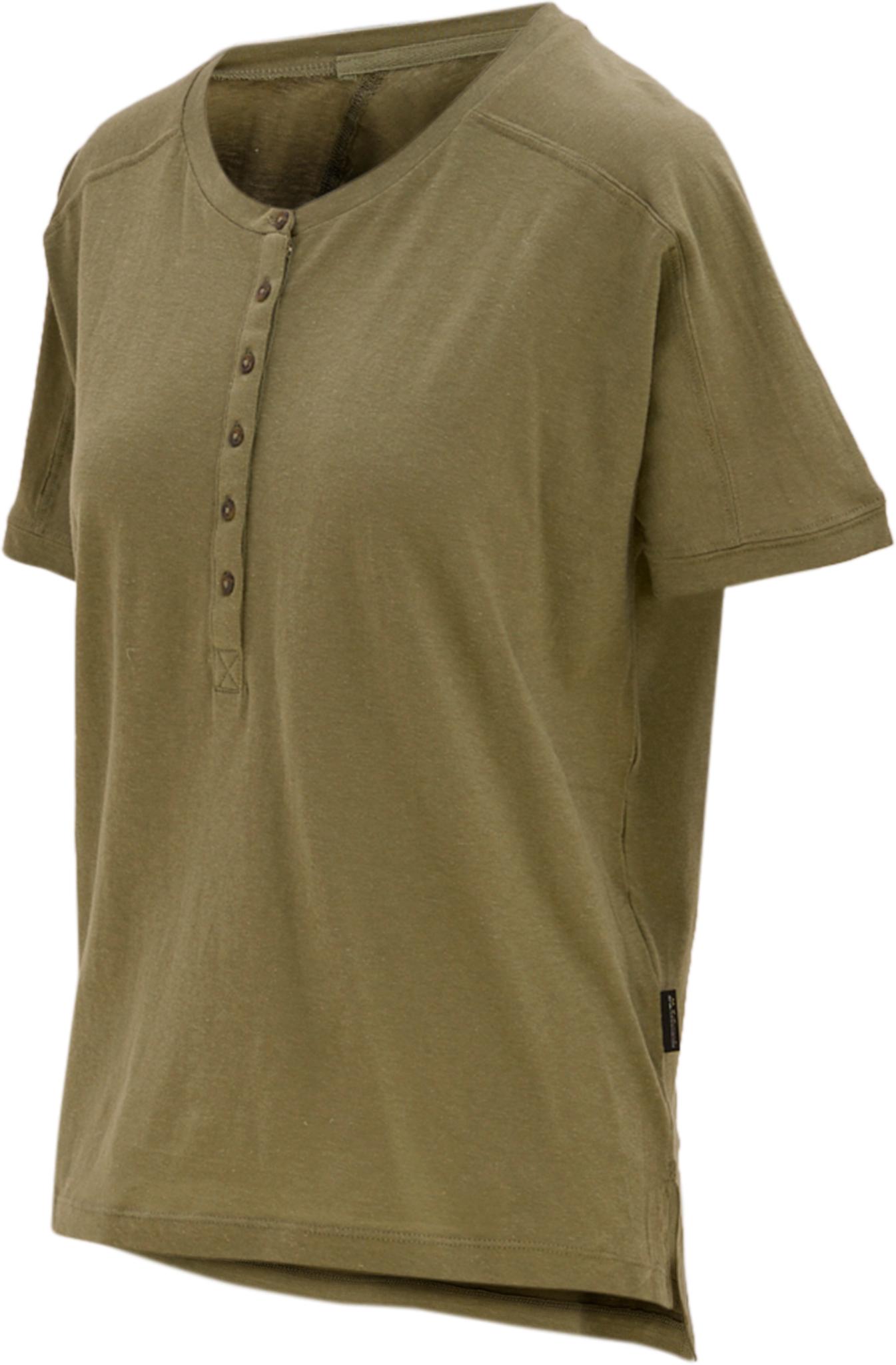Product gallery image number 3 for product Hot-Daze Short Sleeve Henley T-Shirt - Women's