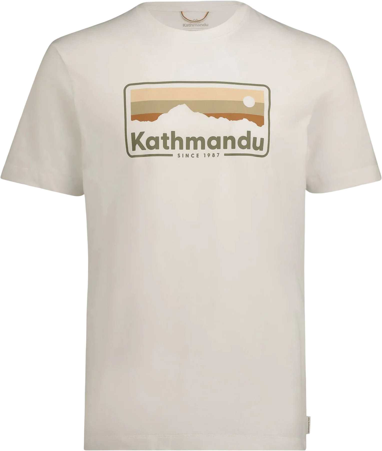Image de produit pour T-shirt en coton biologique style années 70 avec logo Kathmandu - Homme
