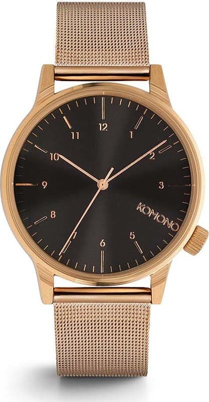 Product gallery image number 1 for product Winston Royale Rose Gold Black Watch