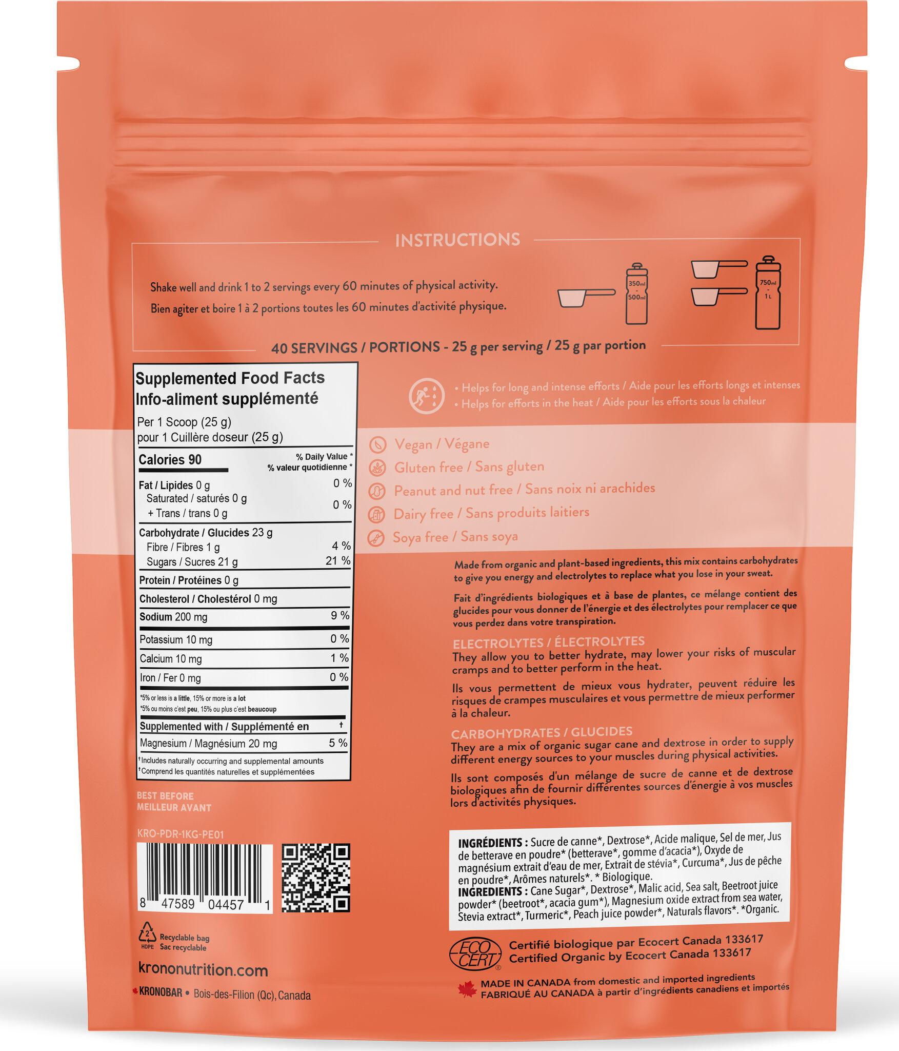 Numéro de l'image de la galerie de produits 4 pour le produit Mélange pour boisson sportive - 1kg