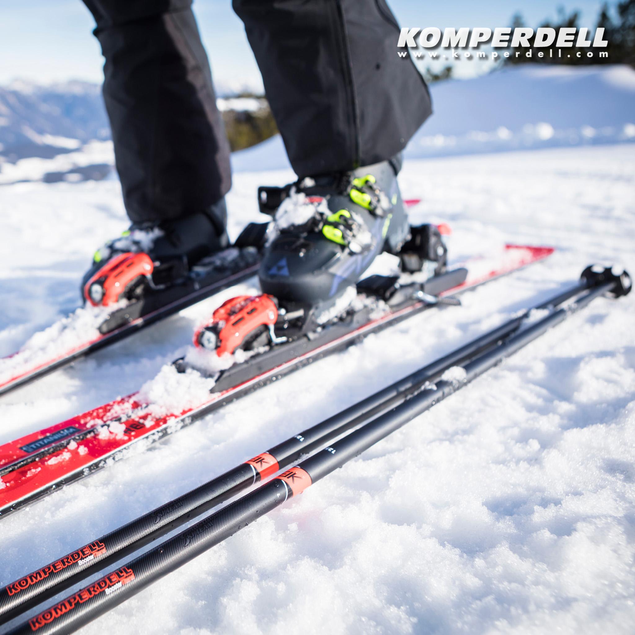 Product gallery image number 3 for product Booster Speed Aluminum Ski Poles - Unisex