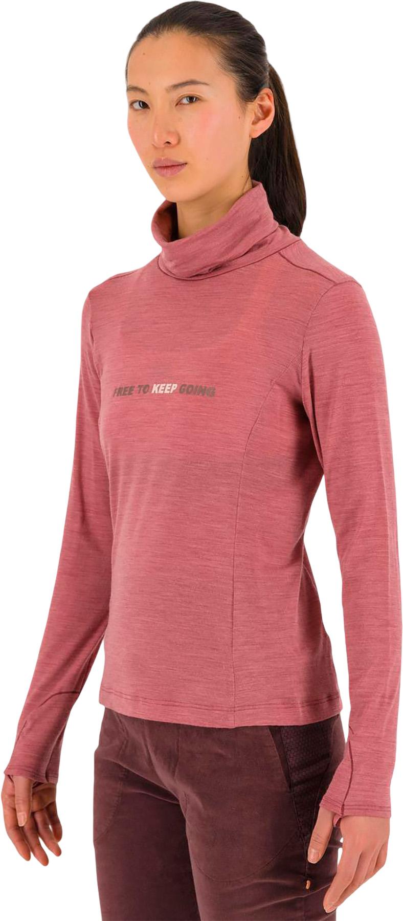 Numéro de l'image de la galerie de produits 5 pour le produit T-shirt à manches longues et col montant en laine mérinos Coppolo - Femme