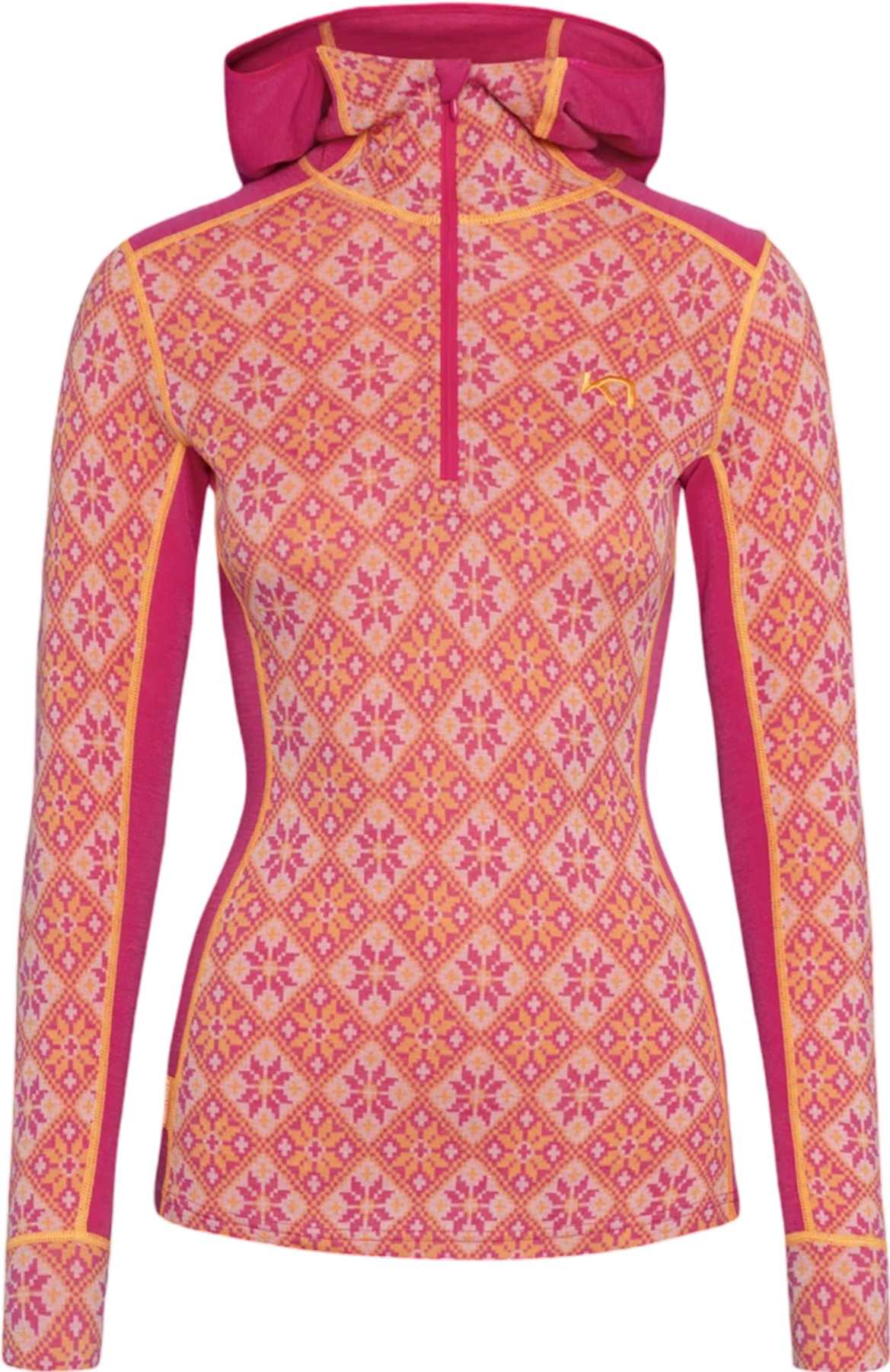 Image de produit pour Couche de base pour le haut avec capuchon à demi-glissière Rose - Femme